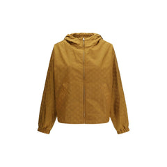 Women's Beige Nylon Shell Jacket Clothing