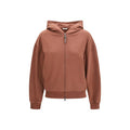 Women's Brown Cotton Sweatshirt Clothing