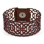 Laser Cut Leather Bracelet Islamic Art Inspiration