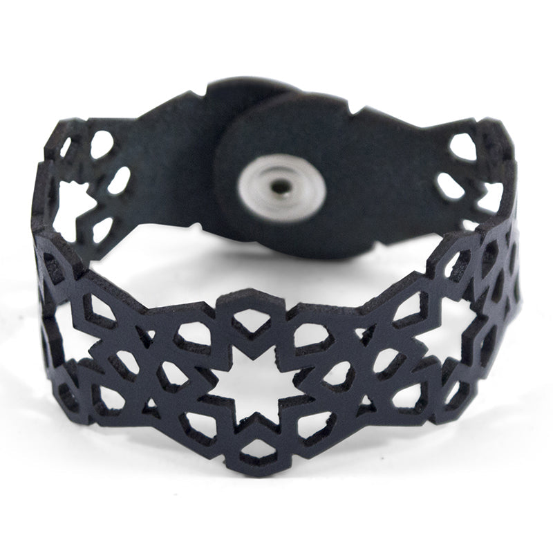 Islamic Art Inspired Leather Bracelet Star