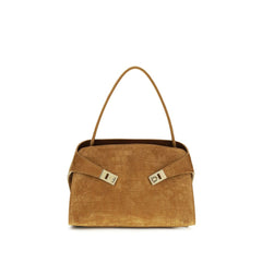 Women's Beige Goatskin Shoulder Bag