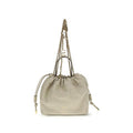 Women's Beige Lamb Ovis Aries Shoulder Bag