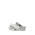 Men's Gray Calf Leather Bos Taurus Athletic Sneakers