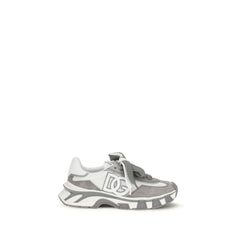 Men's Gray Calf Leather Bos Taurus Athletic Sneakers