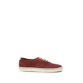 Men's Bordeaux Calf Leather Bos Taurus Low Top Sneakers