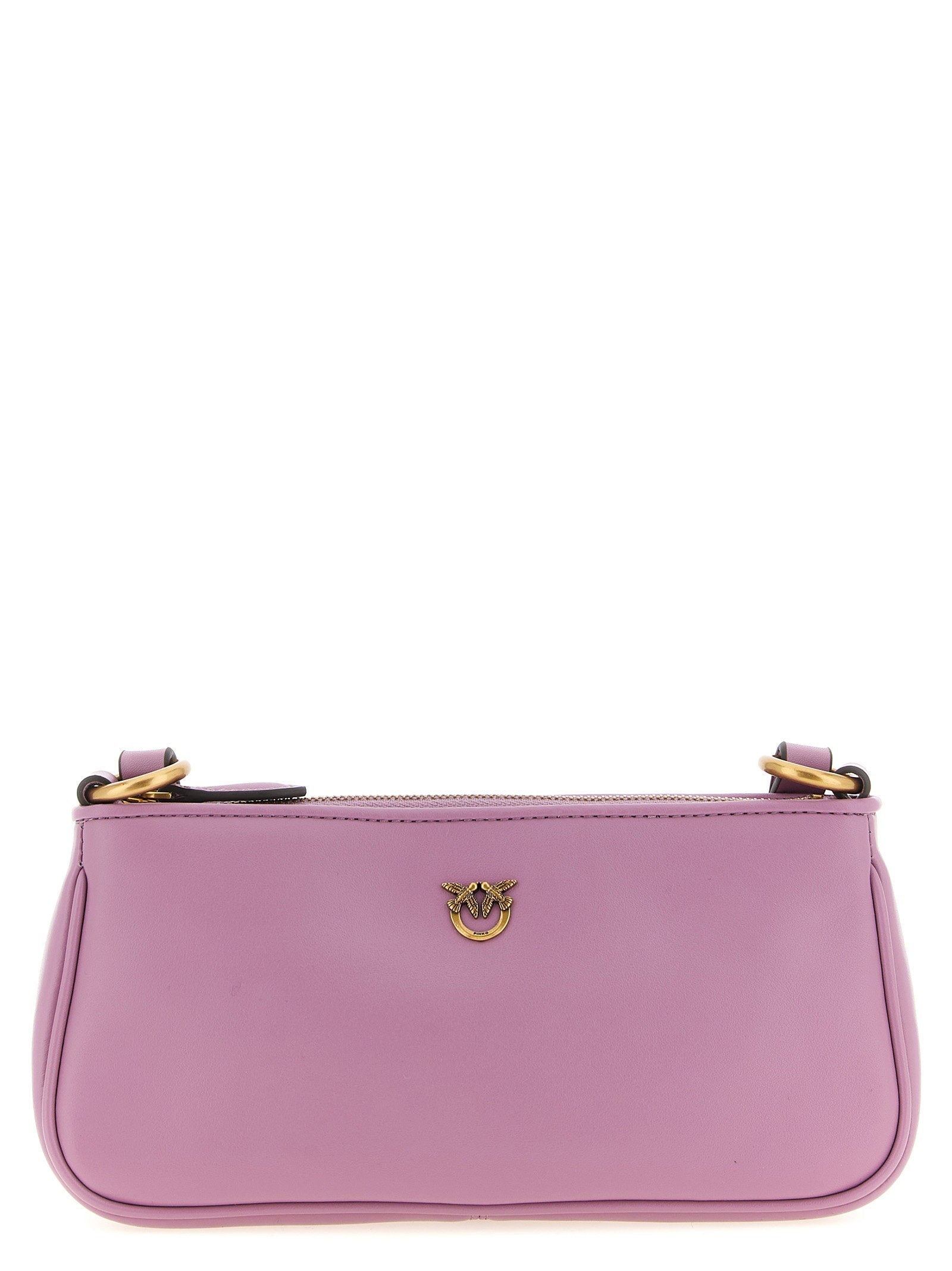 Pinko Half Moon Crossbody Bag — pink