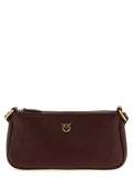 Pinko Half Moon Crossbody Bag — Burgundy