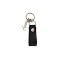 Men's Black Calf Leather Bos Taurus Keychain Accessory