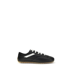 Men's Black Calf Leather Bos Taurus Low Top Sneakers