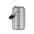 Men's Lock Clutch Blue Cotton Polyester Calf