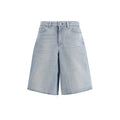 Our Legacy Raw-Hem Denim Bermuda Shorts — Blue