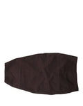 Brown Viscose Wide Belt Waist Cummerband Men Nylon Elastane