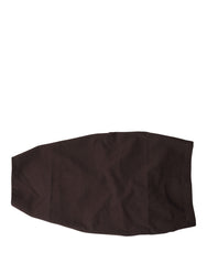 Brown Viscose Wide Belt Waist Cummerband Men Nylon Elastane