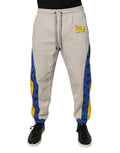 Men's Multicolor Cotton Dg Jogger Sweatpants Pants Polyester Elastane