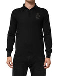 Men's Cashmere Logo Polo Black