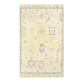 Soft Ivory & Gray Vintage Medallion Accent Rug
