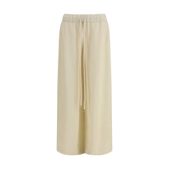 Women's Beige Alpaca Vicugna Pacos Casual Pants