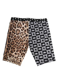 Men's Multicolor Patterned Cycling Bike Shorts Underwear Elastane Nylon