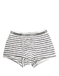 Gray White Stripes Men Regular Boxer Underwear Cotton Elastane Clothing