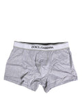 Gray Logo Cotton Men Regular Boxer Underwear Clothing