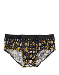 Black Jazz Cocktail Men Brando Brief Underwear Cotton Clothing