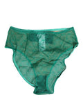 Women's Green Lace Nylon Dg Lingerie Panty Brief Underwear Elastane Clothing