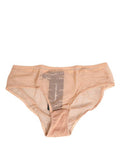 Women's Beige Lace Cheekini Lingerie Panty Brief Underwear Elastane Nylon Clothing