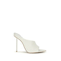 Women's Futura Heel Sandal White Calf Leather Bos