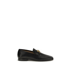 Men's Black Goatskin Slip-On Loafers