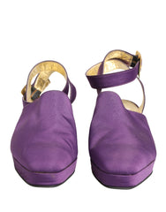 Women's Purple Suede Sandals Shoes