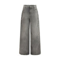 Women's Gray Cotton Jeans Denim Clothing