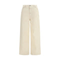 Women's Bicolor Cotton Relaxed Fit Jeans Clothing
