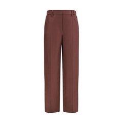 Women's Brown Linen Casual Pants