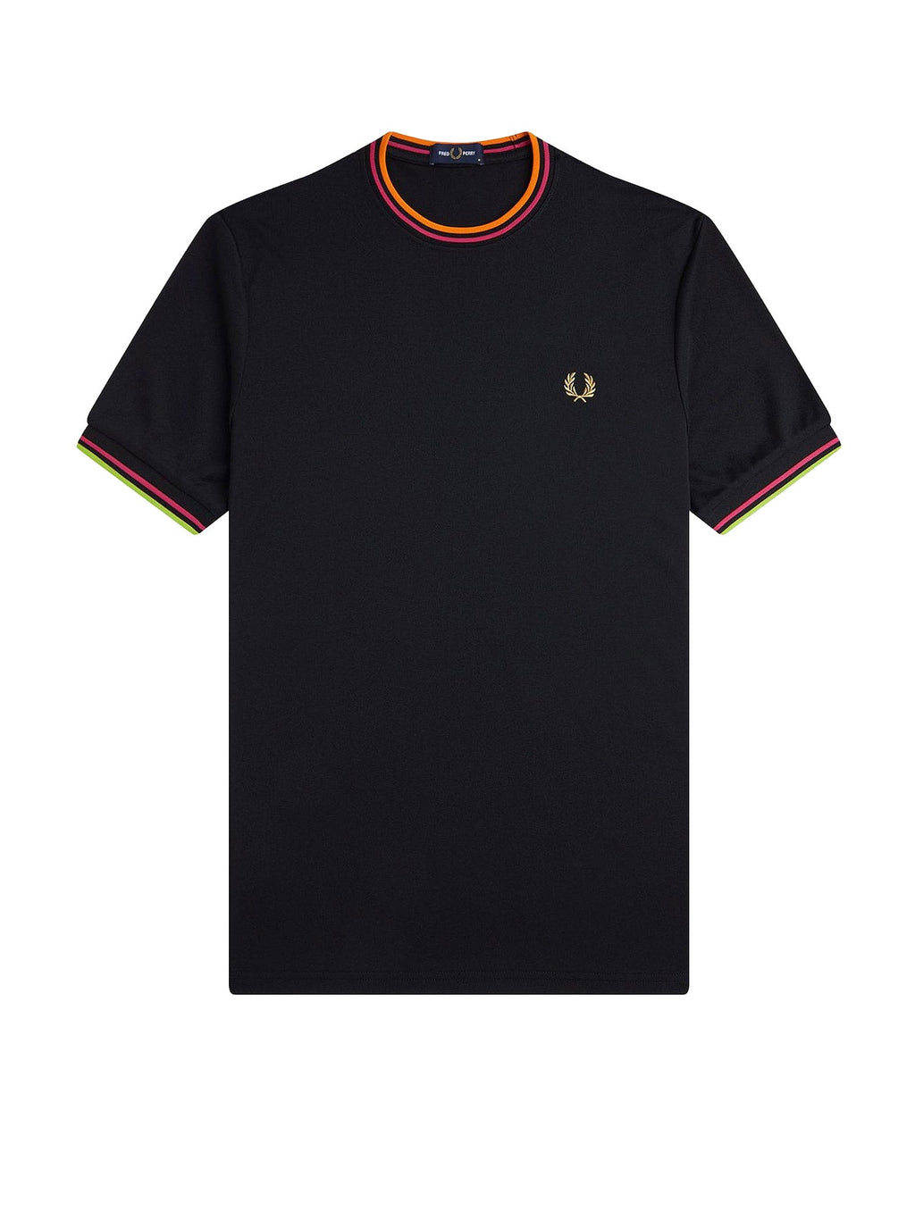 Fred Perry T-shirts and Polos Black Poliestere Riciclato - XS