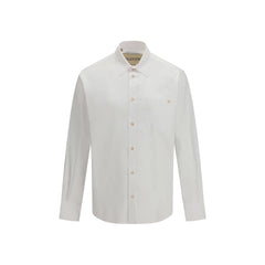 Men's White Cotton Dress Shirt