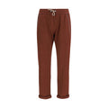 Women's Bordeaux Cotton Casual Pants