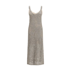 Women's Gray Linen Casual Dress