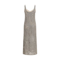 Gray Linen Casual Dress