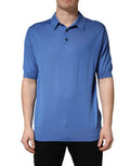 Men's Cashmere Polo Blue