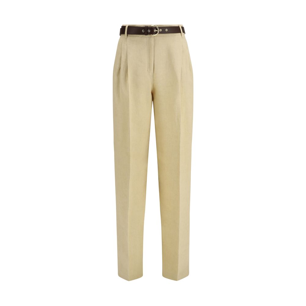 Max Mara Studio Trousers — Beige