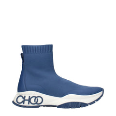 Men's Blue Fabric Ankle Boots