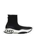 Men's Black Fabric Ankle Boots