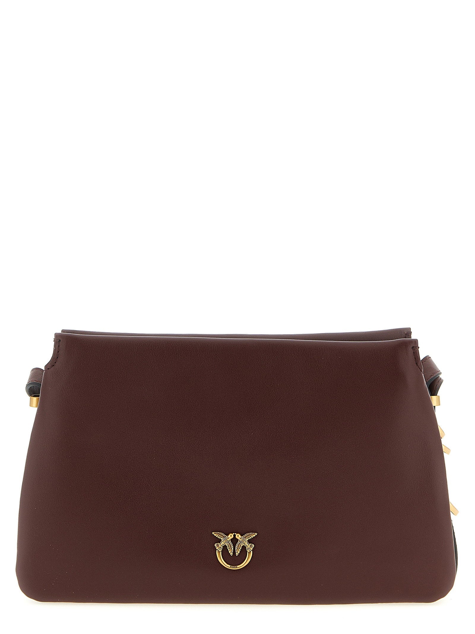 Pinko Triplet Crossbody Bag — Burgundy