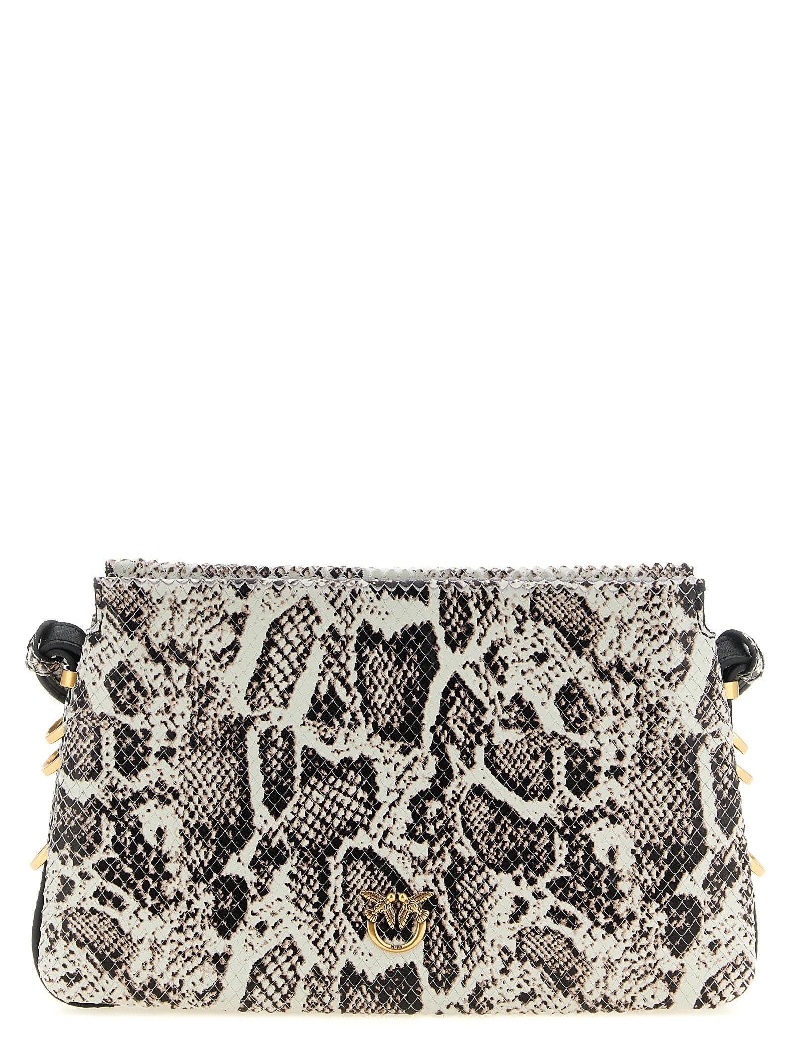 Pinko One Two Three Crossbody Bag — Black and White
