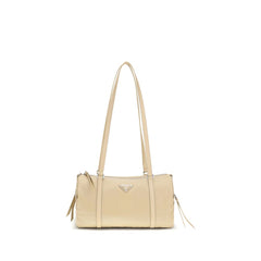 Women's Beige Polyamide Shoulder Bag