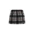 Women's Multicolor Nylon Mini Skirt