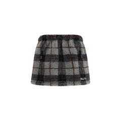 Women's Multicolor Nylon Mini Skirt