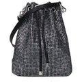 Women's Black Satin Crossbody Bag