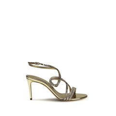 Women's Julia Josephine Sandal Gold Calf Leather Bos Heels