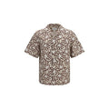 Men's Brown Cotton Shirt